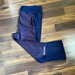 purple underarmour leggings